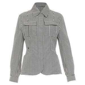 Dior houndstooth CD bee embroidered utility bar jacket